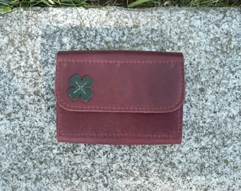 Handmade Marsala Crazy Horse Leather Wallet | Women's Coin Purse, Cardholder (12x9.5cm)