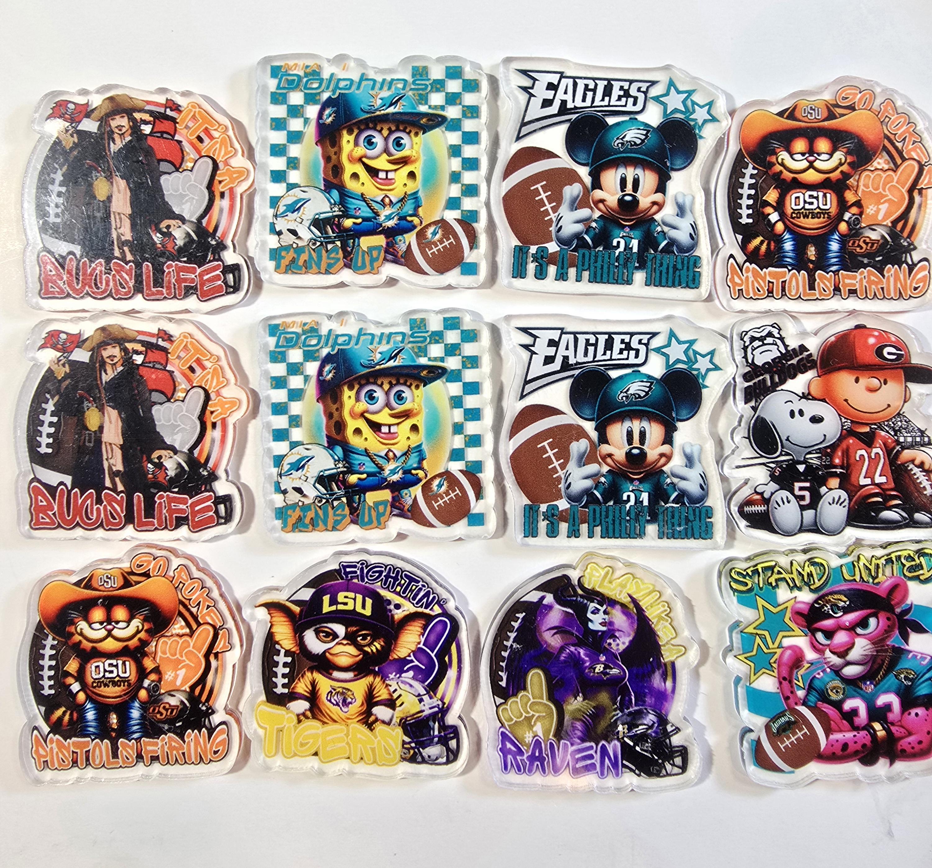 Acrylic mixed 4cm charms #1