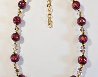 Beaded necklace Midnight in Madrid