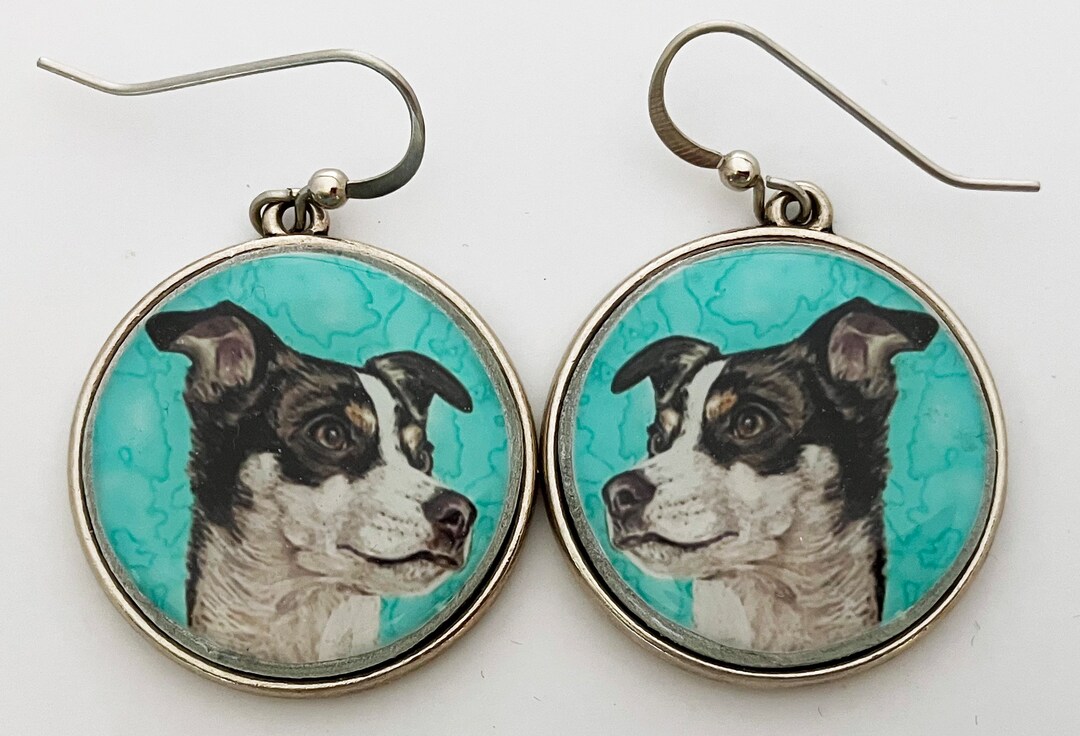 Rat Terrier Dog Breed Original Art Earrings Etsy