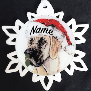 Great Dane Dog Breed Personalized Christmas Ornament