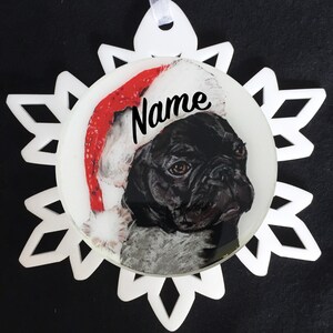 French Bulldog Frenchie Dog Breed Personalized Christmas Ornament