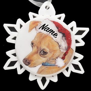 チワワ犬種のクリスマスオーナメント - 無料のパーソナライズ