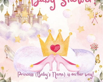 Mall för babyshowerinbjudan