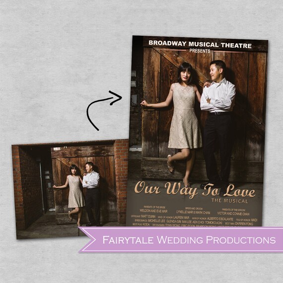 Personalized Engagement Movie-themed Wedding Poster Wedding Reception Decor  Welcome Sign - 16x20 18x24 20x30 24x36 Large Poster Print - Etsy