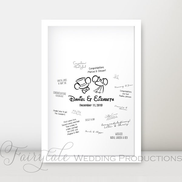 Mickey Guest Book - Etsy
