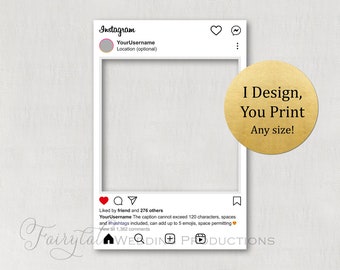 Personalized Instagram Frame Poster Board Prop for Birthdays Weddings Graduations Corporate Events Bridal Showers - DIY Digital Print