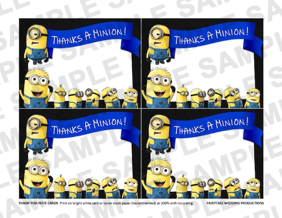Despicable Me Minions Birthday Card