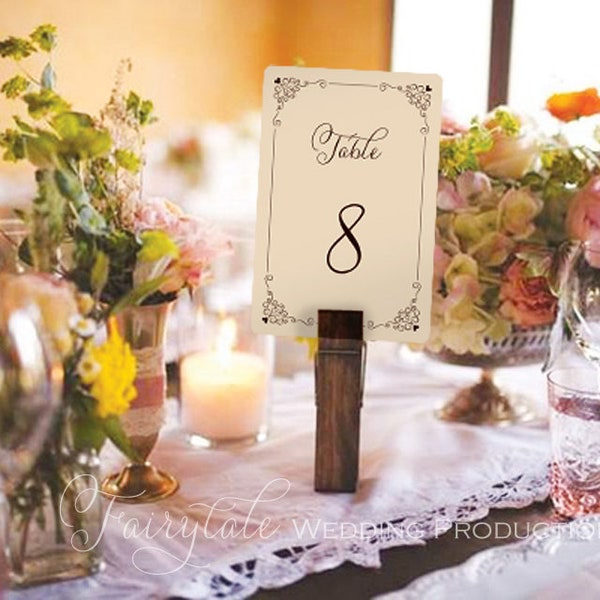 Beautiful Elegant Vintage Hidden Mickey Mouse Wedding Table Numbers 1-10 Reception Décor Signs Cards - 4x6 DIY Digital Prints