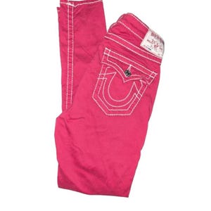 Pink True Religion Jeans - Etsy