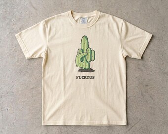 Camiseta Fucktus Graphictee, Comfort Colors 1717, Camiseta unisex extragrande, Camiseta de moda.