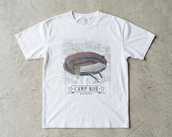 Estadio emblemático del Barcelona: el Camp Nou "Comfort Colors 1717" Fútbol.