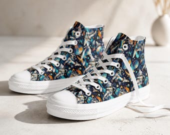 Personalized Celestial Journey Kicks Creative Milky Way Graphic Shoe Designed Teen Birthday Footgear Unisex