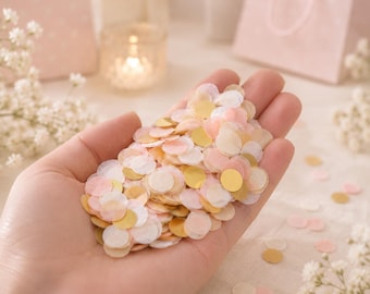 Decorative Rainbow Confetti – Mesh Bag Filled Party Table Scatter