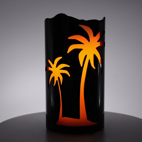 Metal Palm Tree Candle Holders Etsy