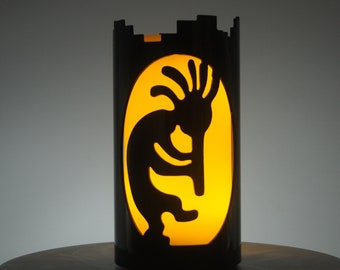 Kokopelli Decorative Metal Candle Holder