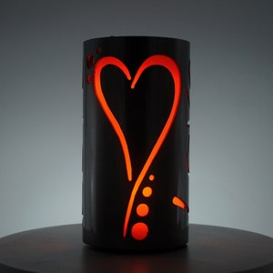 Love Decorative Metal Candle Holder