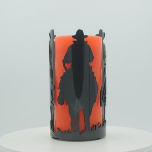 Riding Cowboys Decorative Metal Candle Holder image 6