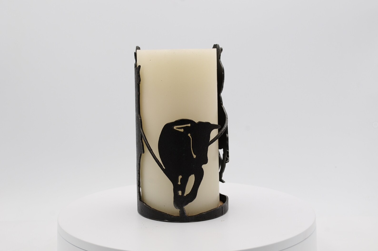 Team Roping Metal Candle Holder Luminary | Etsy