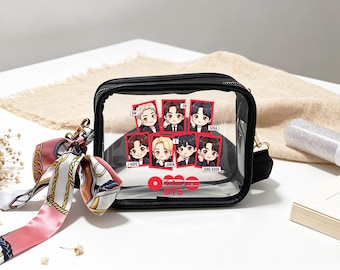 BTS ARIRANG World Tour Clear Crossbody Bag,Custom BTS Fan Waterproof Pvc Bag,Arirang Merch,Bangtan Fans Gift