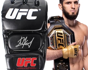 Islam Makhachev Autographed UFC MMA Fighting Glove Memorabilia w/ COA