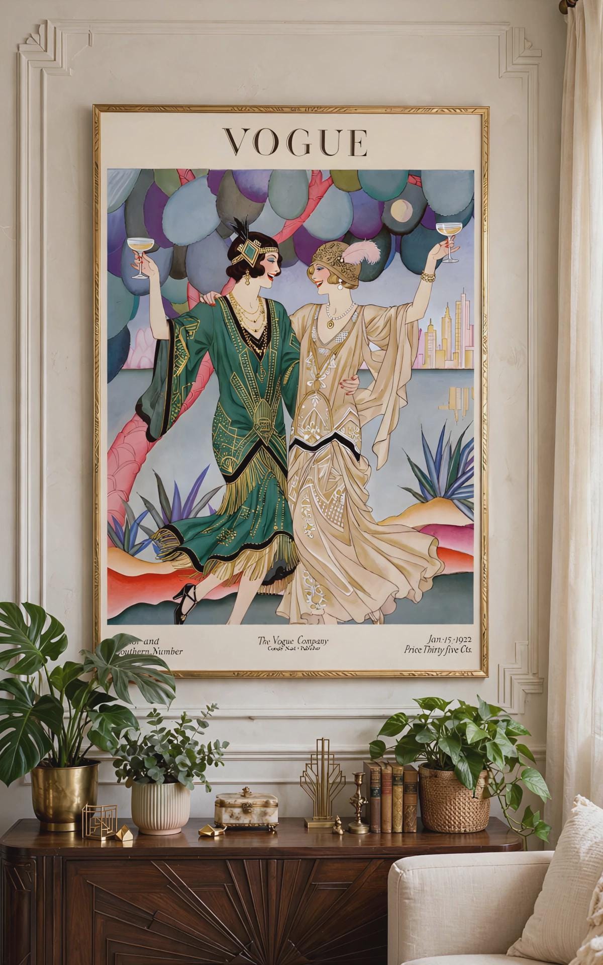 Vintage Vogue Frame - Etsy
