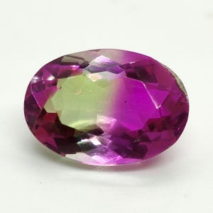 Rare Bi-Color Tourmaline Quartz Doublet Gemstone Oval (10x15mm) for Jewelry Making
