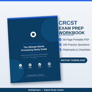 Cuaderno de preparación para el examen CRCST / Guía de estudio integral sobre procesamiento estéril
