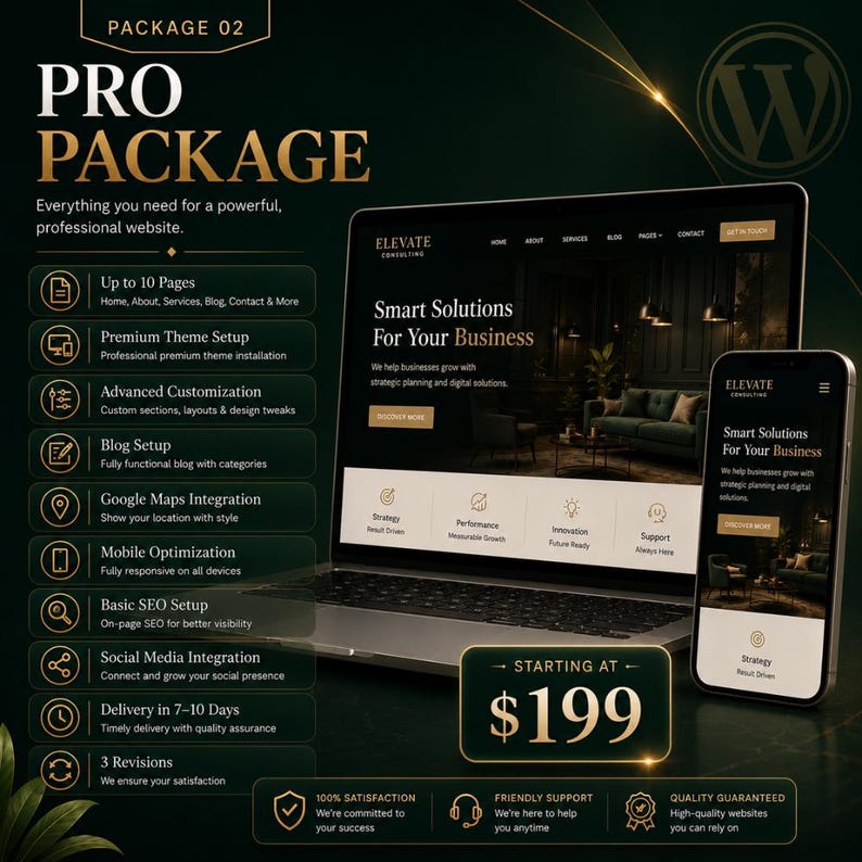 Website performance optimization showing faster loading speed, mobile responsiveness, and improved WordPress website experience.