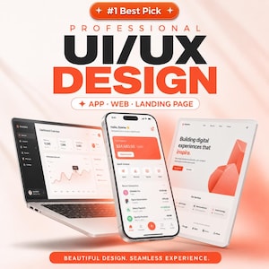 Custom App Design Service | Mobile App Interface | Web & Landing Page Design | App Wireframe | Dashboard Design | Website UI Design