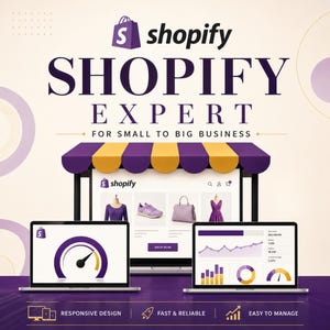 Projekt sklepu Shopify na zamówienie | Programista Shopify | Projekt witryny e-commerce | Usługa konfiguracji Shopify