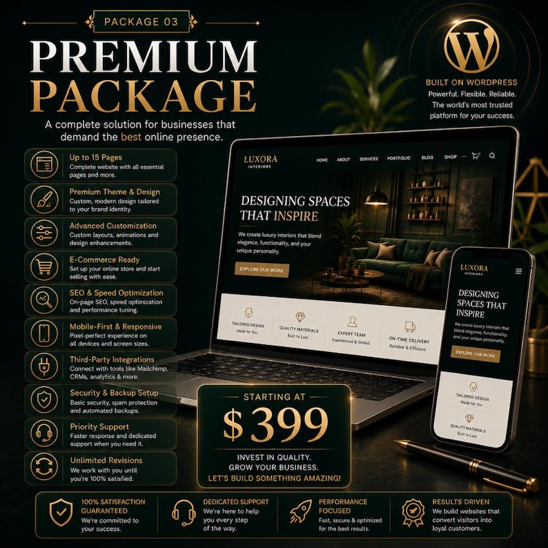 Why choose custom WordPress website development for business growth with professional design, SEO friendly setup, and ecommerce solutions.