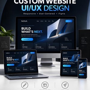 Custom Website UI UX Design | Figma Website Design | Responsive Web Design | Interactive Prototype | Developer Handoff