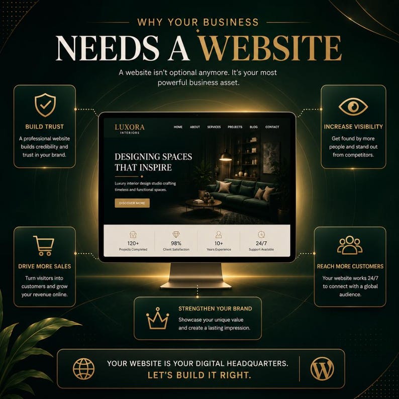 SEO friendly WordPress website design with optimized website structure for better search visibility and business growth.