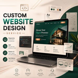 Custom Website Design Service | WordPress & Shopify Website Design | Responsive Small Business Website | Website Redesign