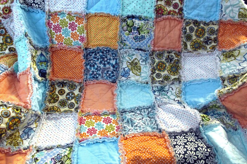 Rag Blanket for Adult Teen or Child Butterfly Quilt Etsy