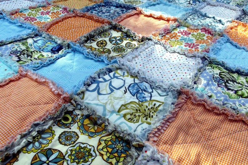 Rag Blanket for Adult Teen or Child Butterfly Quilt Etsy