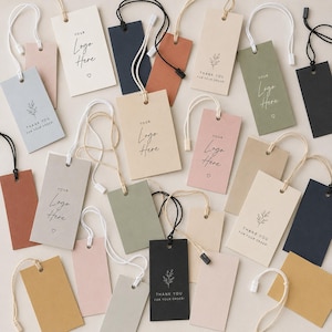 Custom Printed Business Hang Tags, Brand Labels, Boutique Clothing Tags (Digital File)
