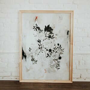 Blooms and Shadows Large Poster Print