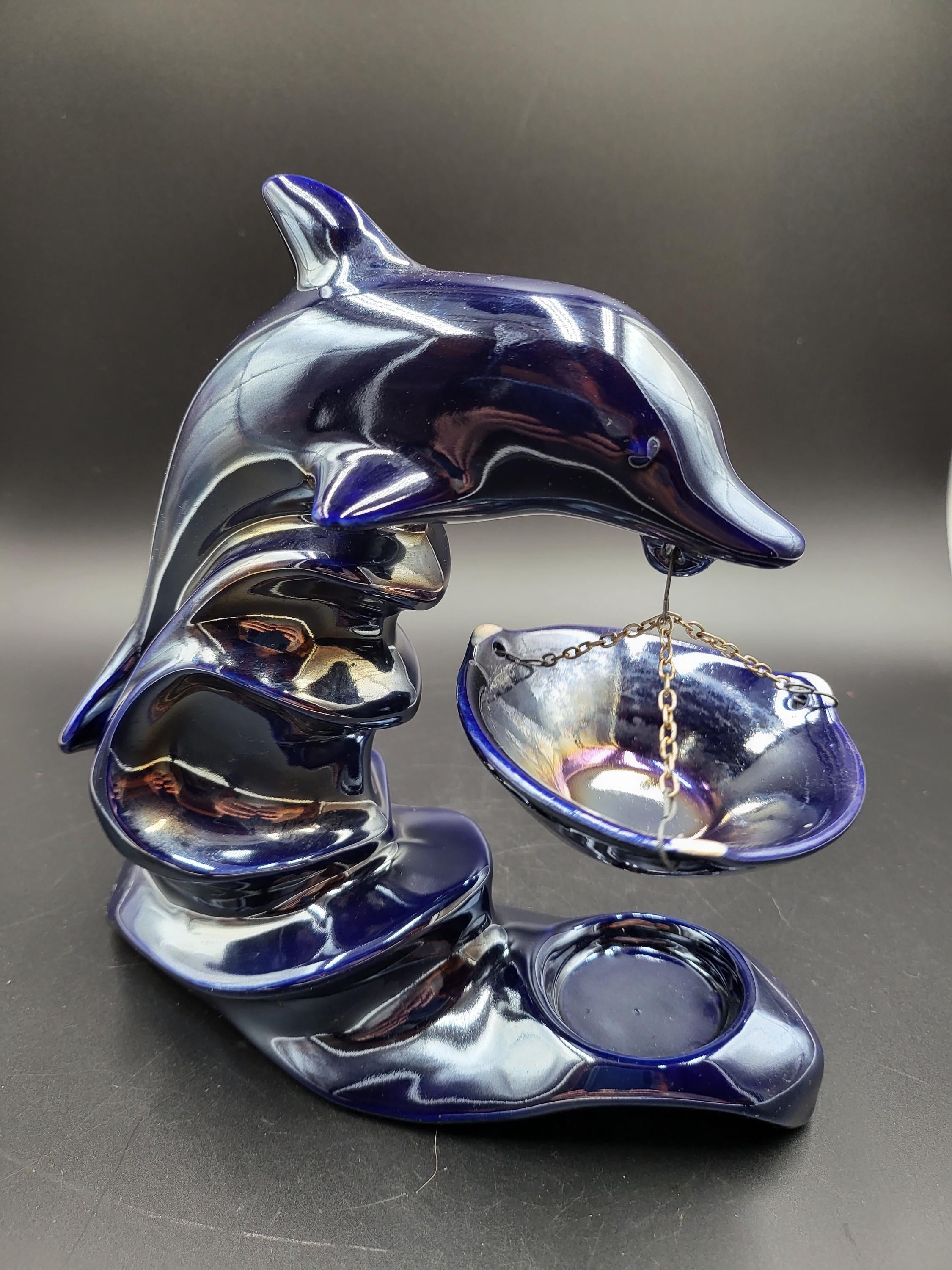  Dolphin Pastille Burner 額装 Dolphin Oil Burner - Etsy