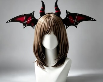 Bendable Bat Beast‑Ear Headband, Gothic Devil Vampire Cosplay Headpiece for Halloween Comic‑Con