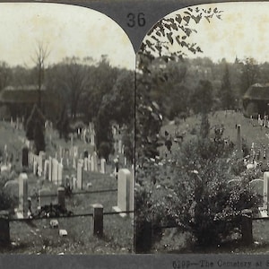 Cemetery at Sleepy Hollow 36 Keystone View Company