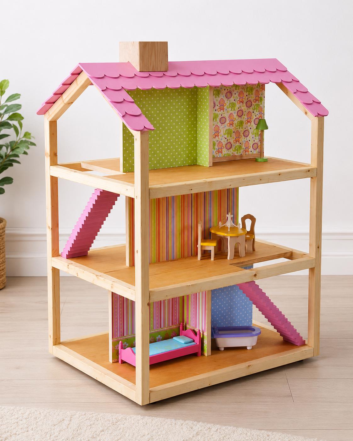 Wooden dollhouse - Etsy 日本