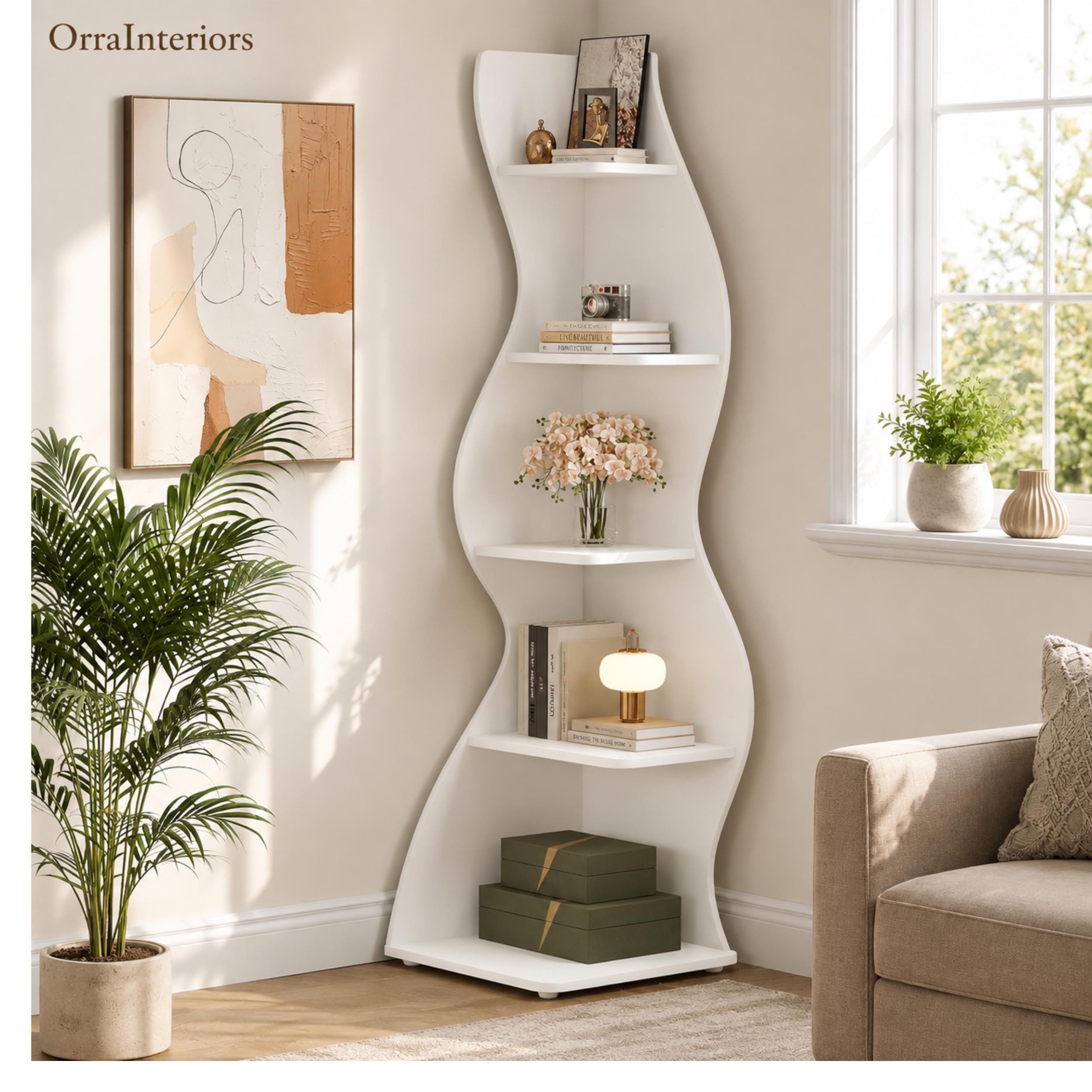 Wavy Bookcase - Etsy