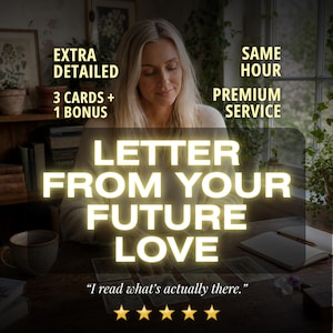 Love Letter From Your Future Spouse, Personalized Tarot Reading, Same Hour