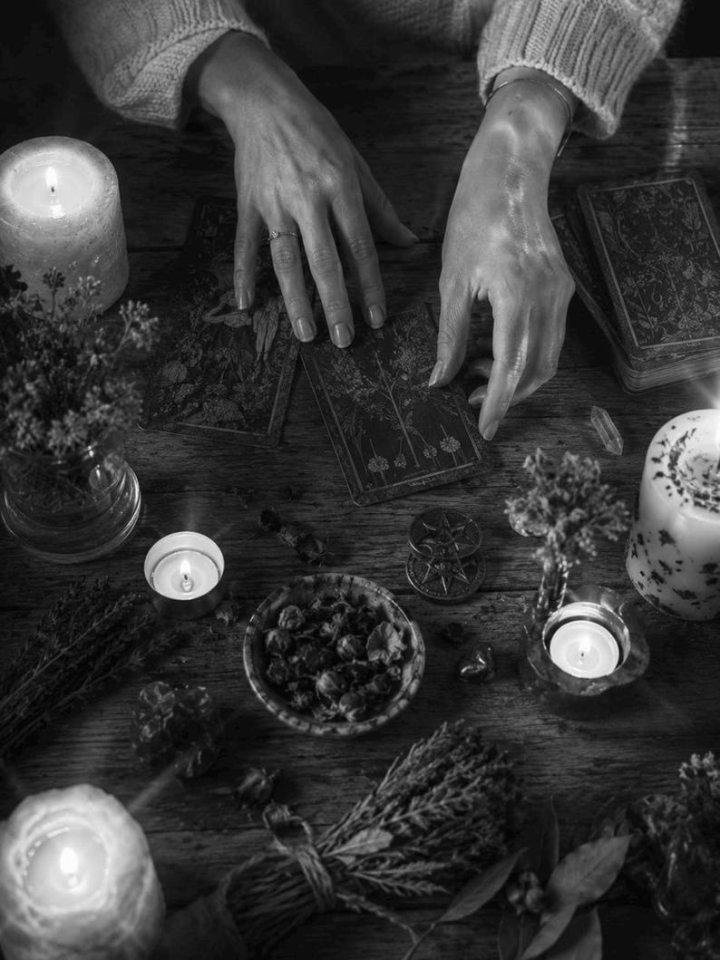 Luna Clarity Is This the Right Time timing tarot reading cover image, dark starry background with tarot cards, same-day written decision clarity report.