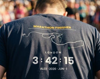 Marathon Finisher Shirt, Personalized Name & Date Running Tee, Runner Gift