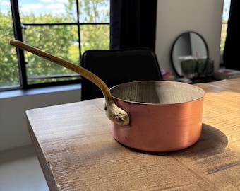 vintage copper saucepan
