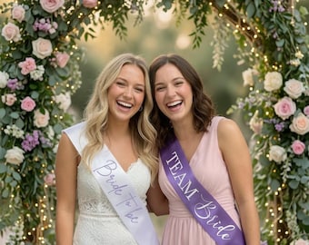 Team Bride Junggesellinnenabschied Schärpe Geschenk - Hens Party Sash- Ideales Brautjungfer Geschenk für die Brautgruppe