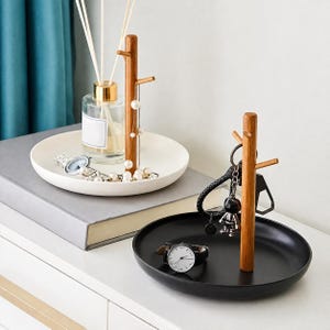 Nordic Bamboo Key Holder Tree Branch Jewelry Display Tray